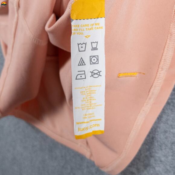 Lucy Racerback Tank Top Pink Peach Gymwear Athletic Built-In Bra yoga Women's XL - Picture 11 of 11